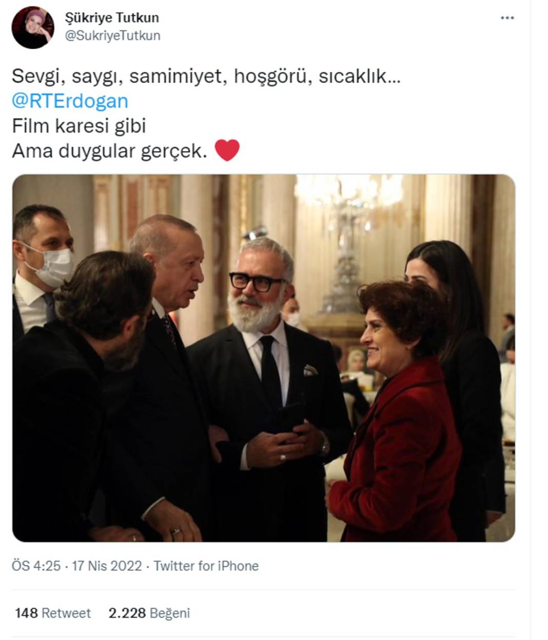 Şükriye Tutkun'un 'Erdoğan keşke babam olsa, boşuna dememişim' mesajı sosyal medyanın gündeminde 4