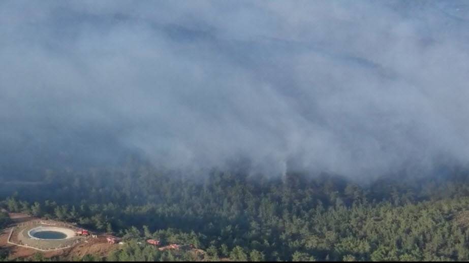 Marmaris yangını: Yüzlerce hektarlık orman kül oldu, beş ayrı noktada ilerliyor 1