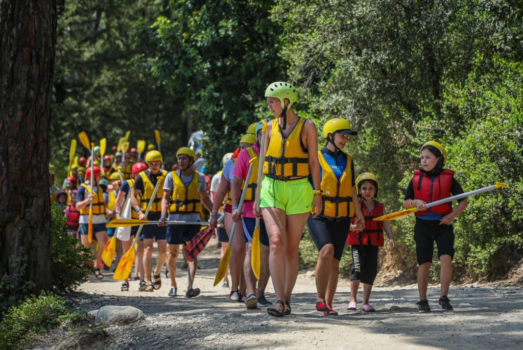 Köprülü Kanyon'da günde 3 bin botla rafting yapılıyor 6