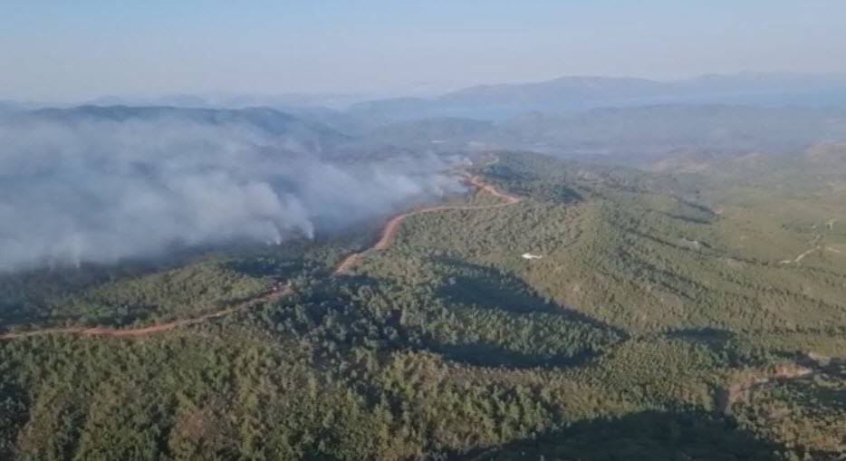 Marmaris yangını: Yüzlerce hektarlık orman kül oldu, beş ayrı noktada ilerliyor 7