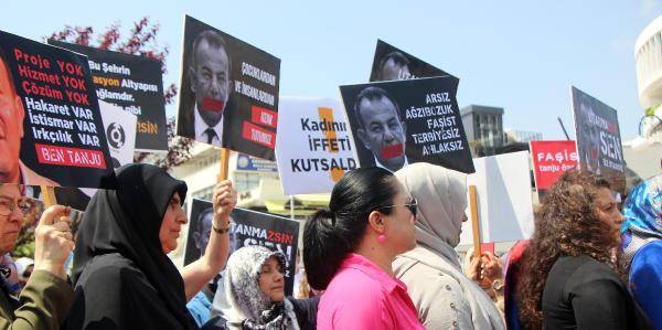 Bolu'da belediye binası önünde Tanju Özcan protestosu 4