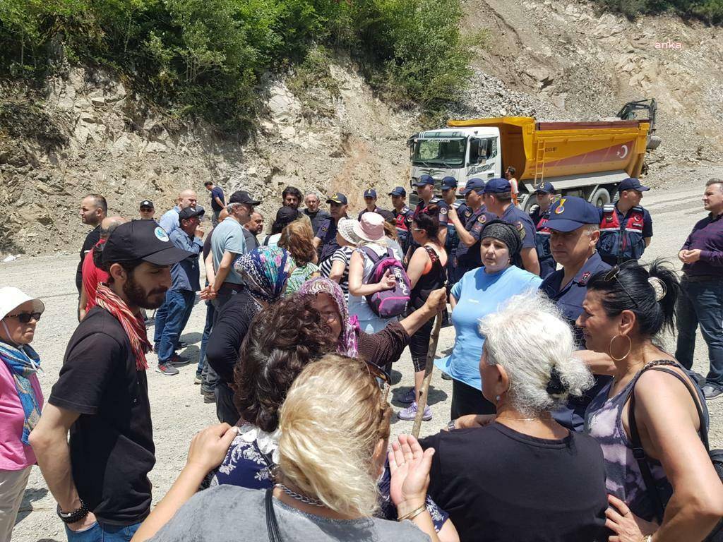 İkizdere'de Cengiz İnşaat'a karşı yine eylem: Bitsin bu katliam 5