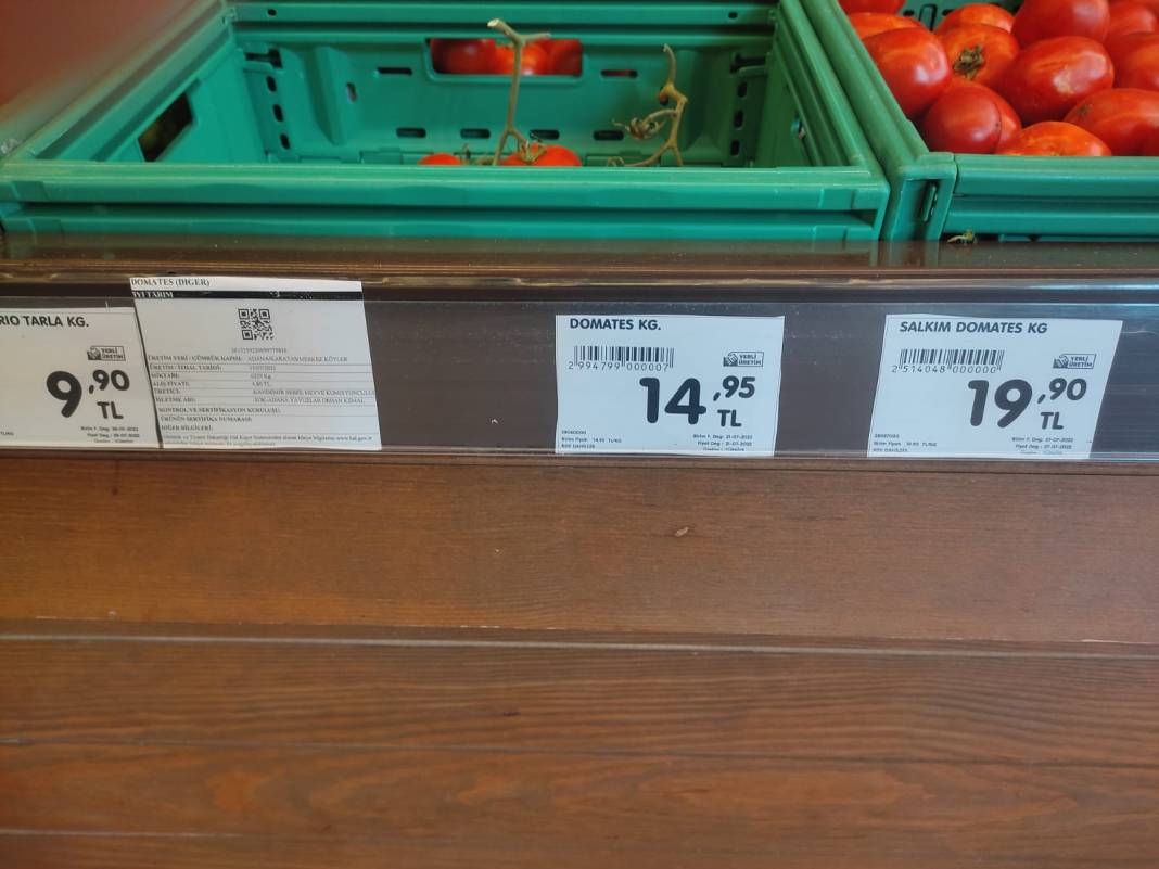 Adana’daki son mahsul domates: Bahçede 3 buçuk, markette 15 lira 6