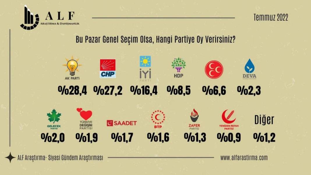 Alf Araştırma'dan son seçim anketi: AKP ile CHP başa baş 13