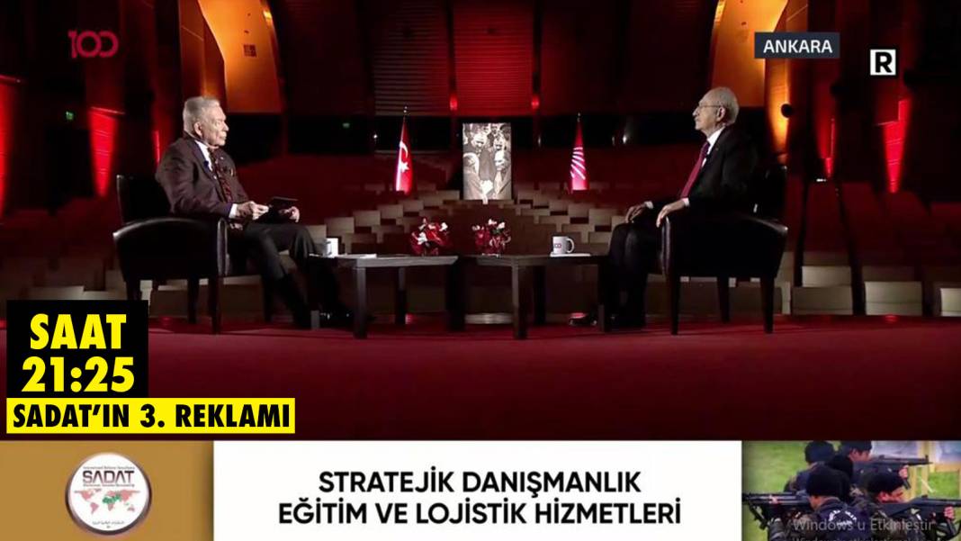 Uğur Dündar-Kılıçdaroğlu yayınında SADAT reklamı '6 kez' yayınlandı 3