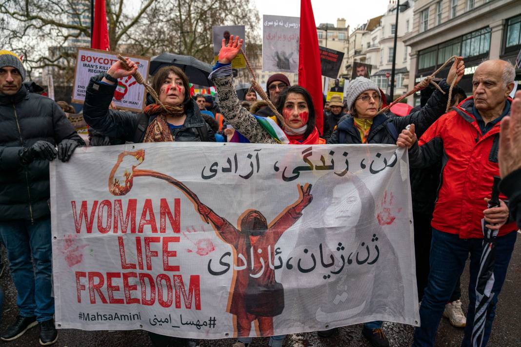 Habip Koçak'ın objektifinden Londra'daki İran protestosu 1