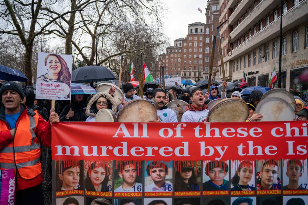 Habip Koçak'ın objektifinden Londra'daki İran protestosu 2