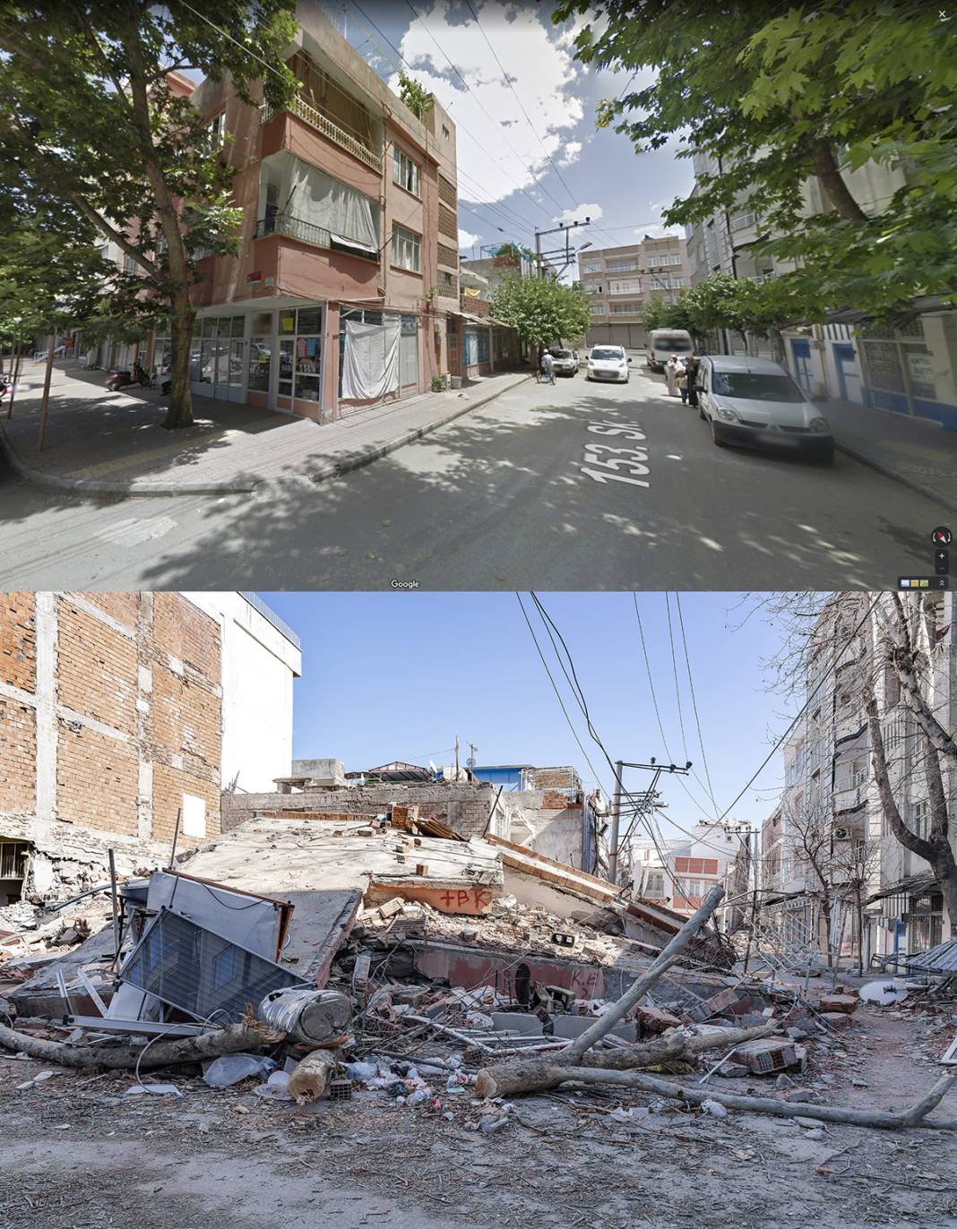 Öncesi ve sonrası fotoğraflarla deprem bölgesi 35