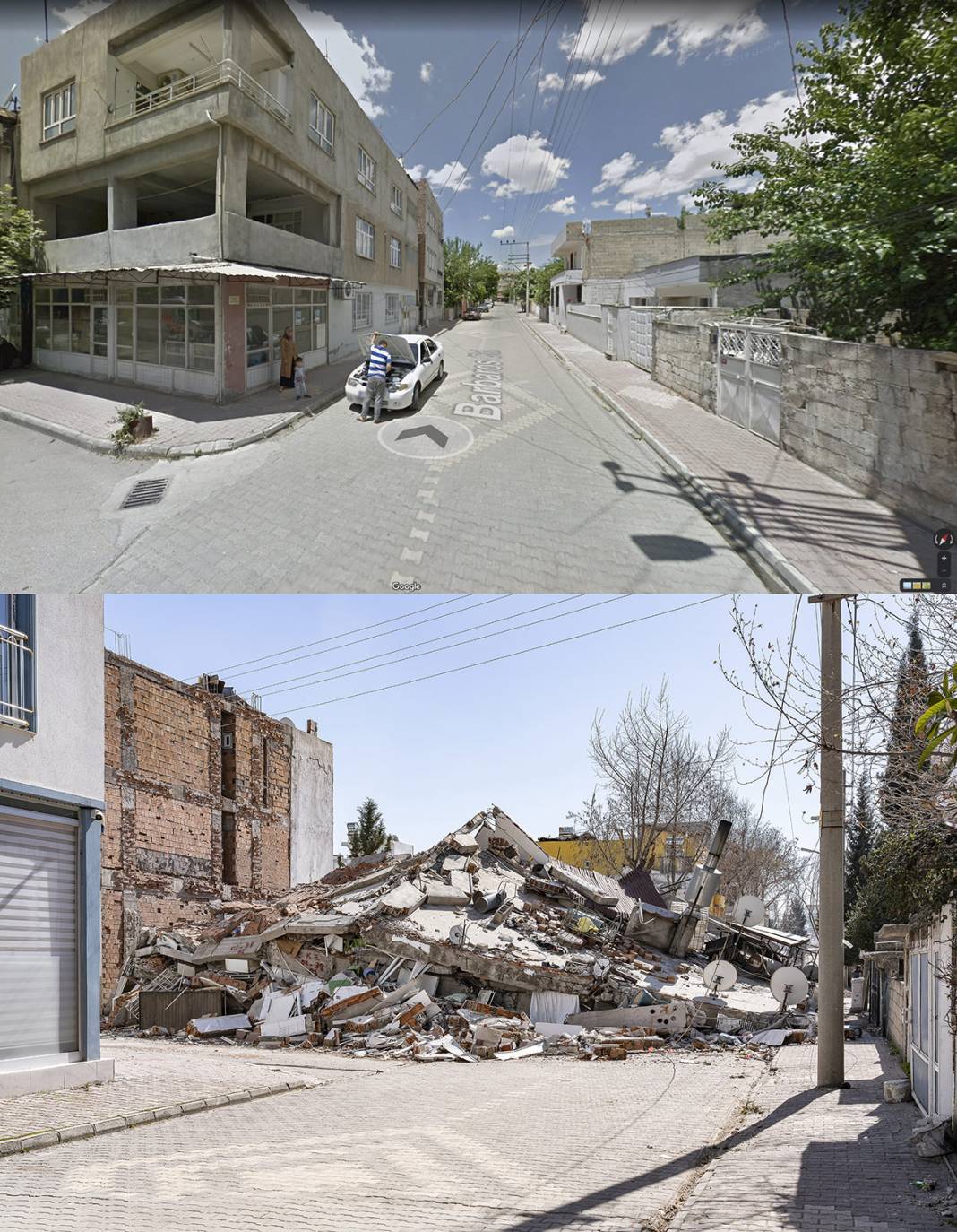 Öncesi ve sonrası fotoğraflarla deprem bölgesi 32