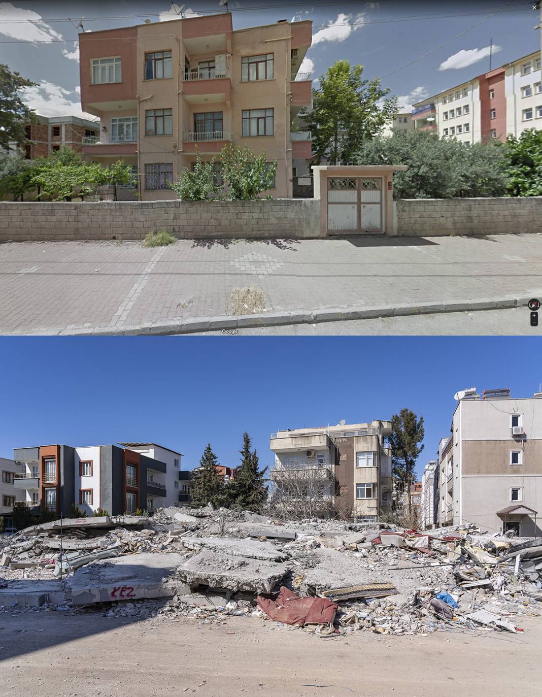 Öncesi ve sonrası fotoğraflarla deprem bölgesi 33