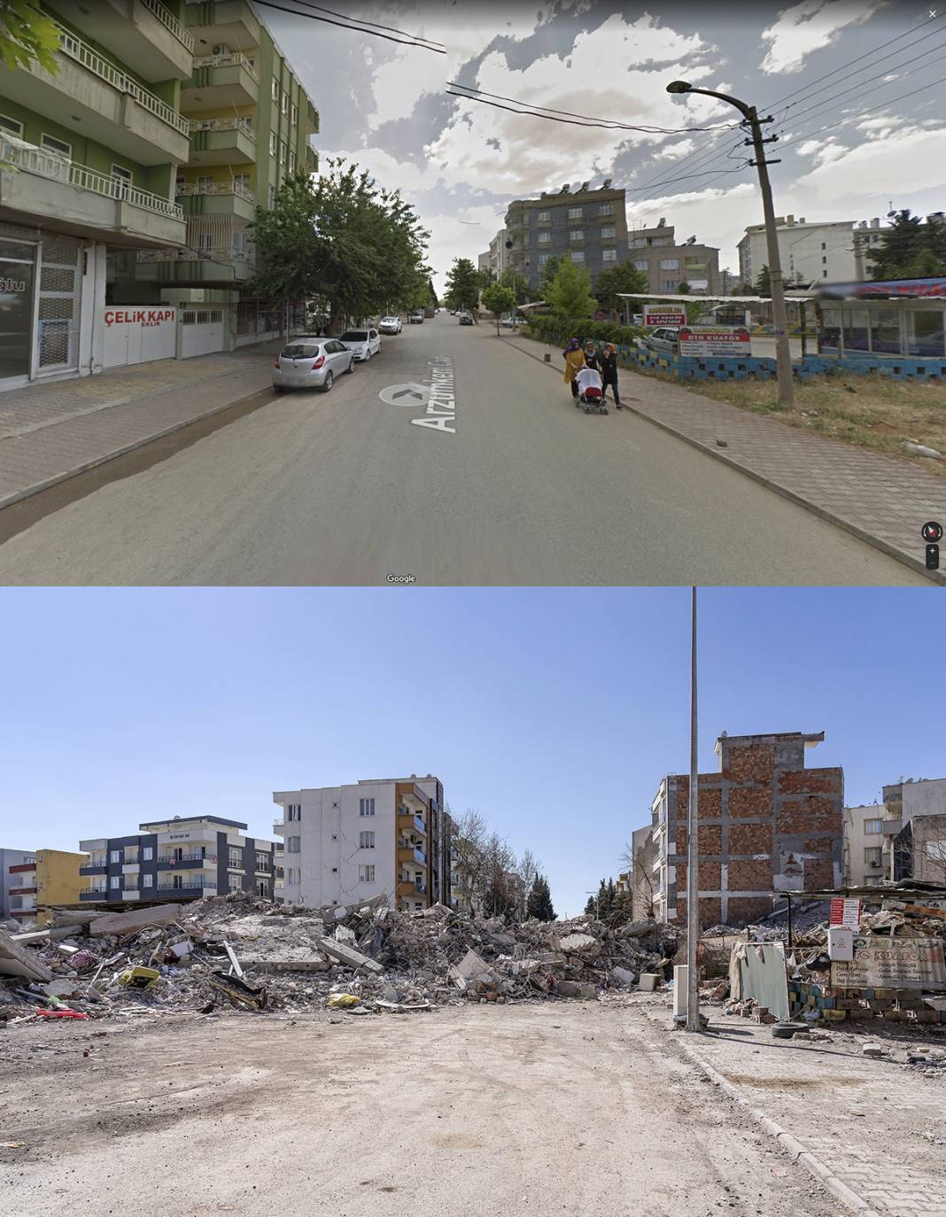 Öncesi ve sonrası fotoğraflarla deprem bölgesi 31