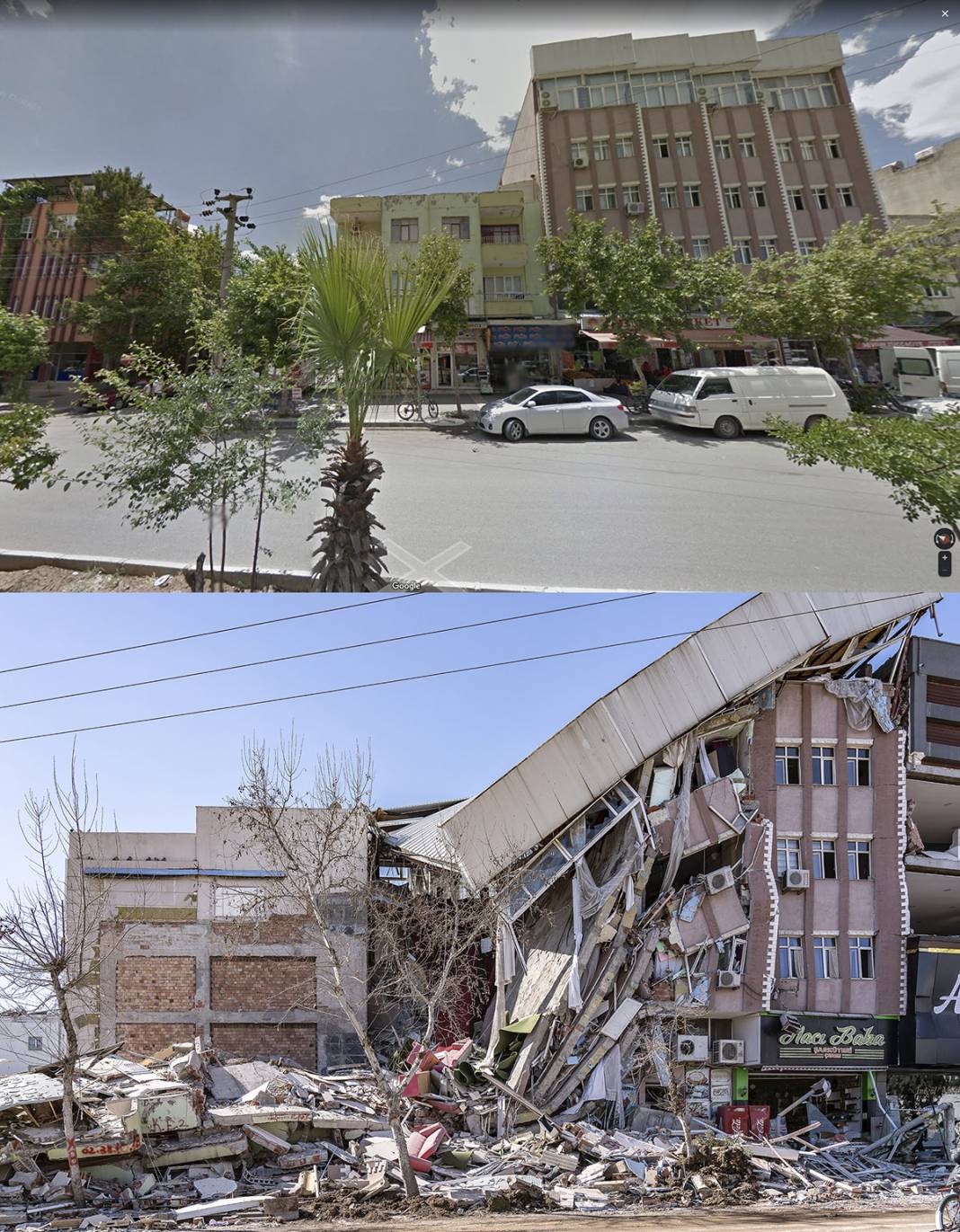 Öncesi ve sonrası fotoğraflarla deprem bölgesi 29