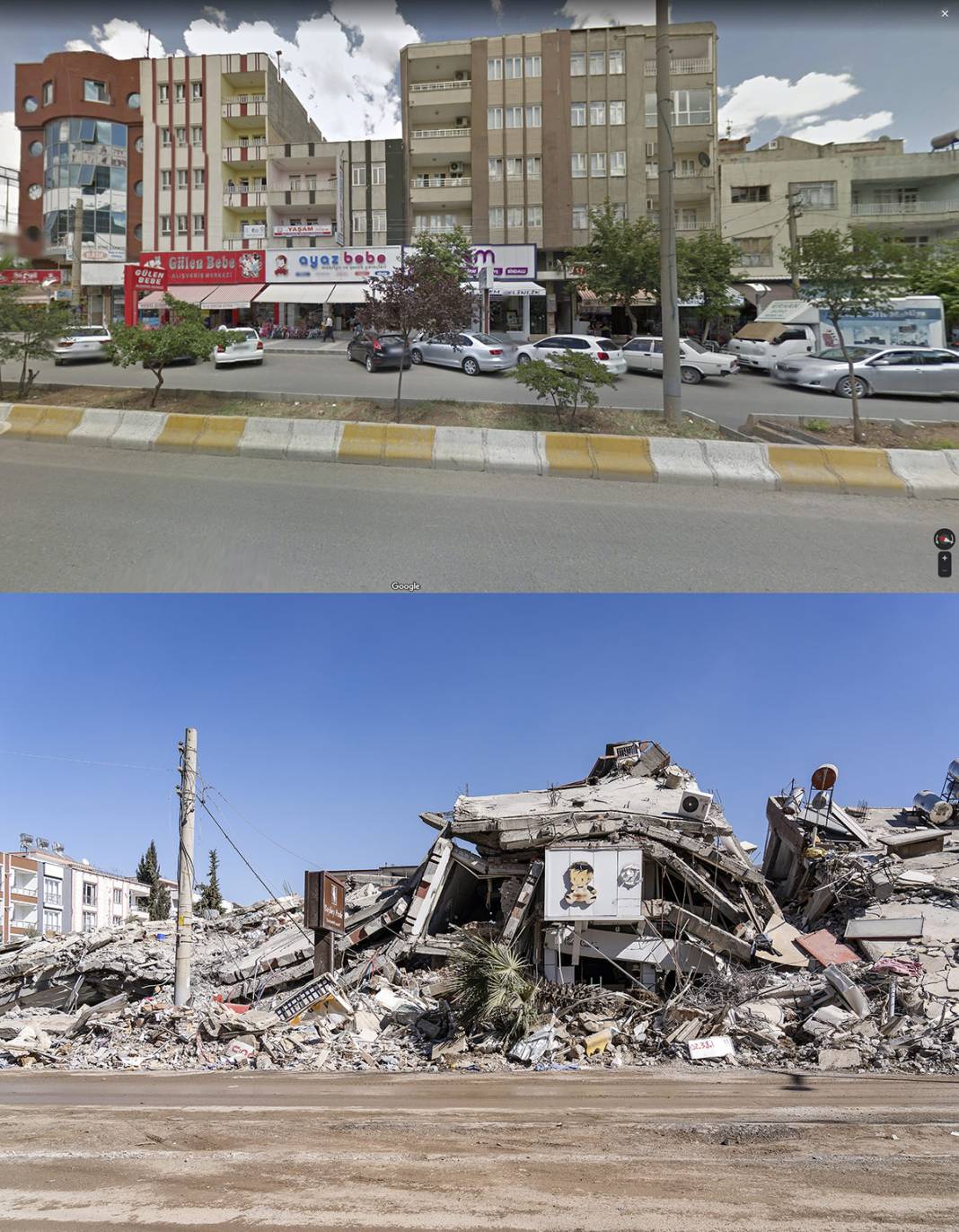 Öncesi ve sonrası fotoğraflarla deprem bölgesi 30