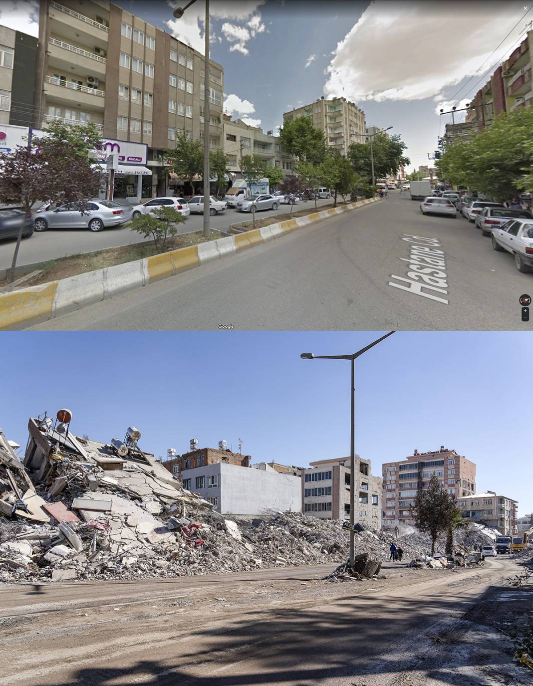 Öncesi ve sonrası fotoğraflarla deprem bölgesi 28