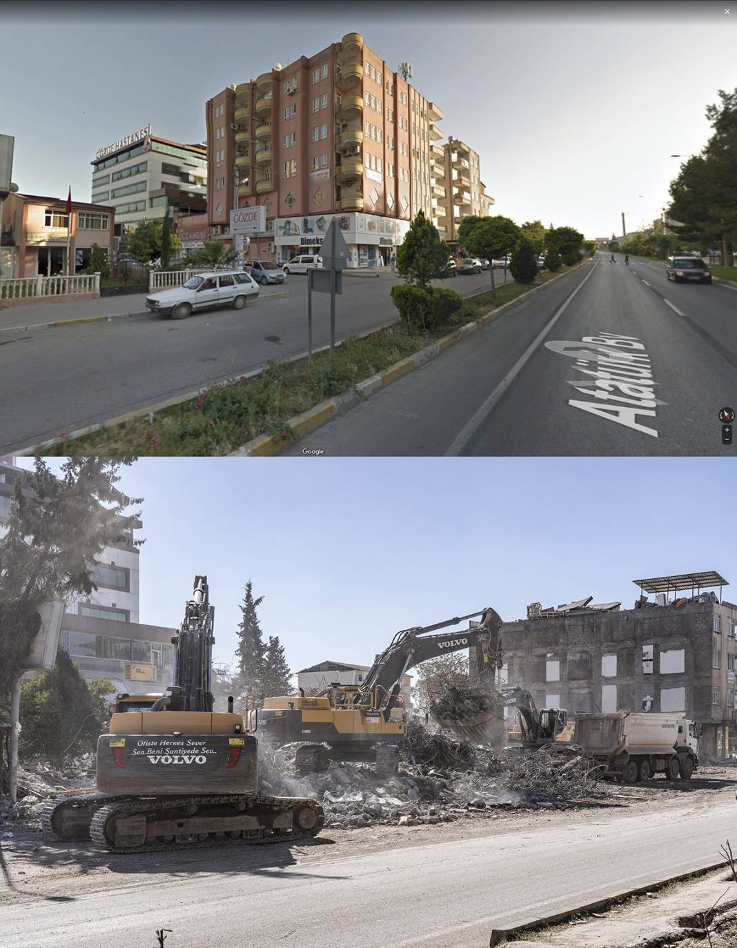 Öncesi ve sonrası fotoğraflarla deprem bölgesi 25