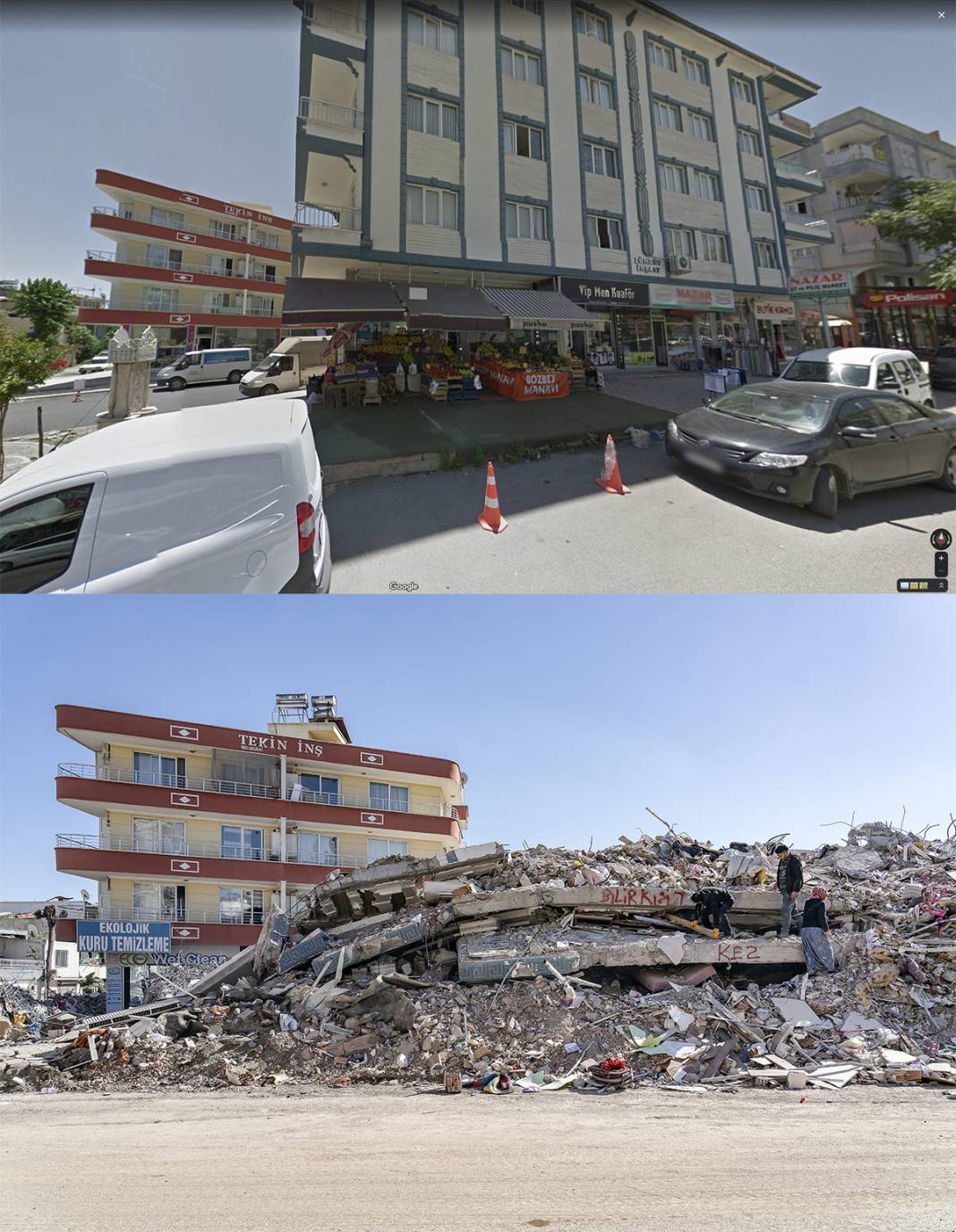 Öncesi ve sonrası fotoğraflarla deprem bölgesi 23