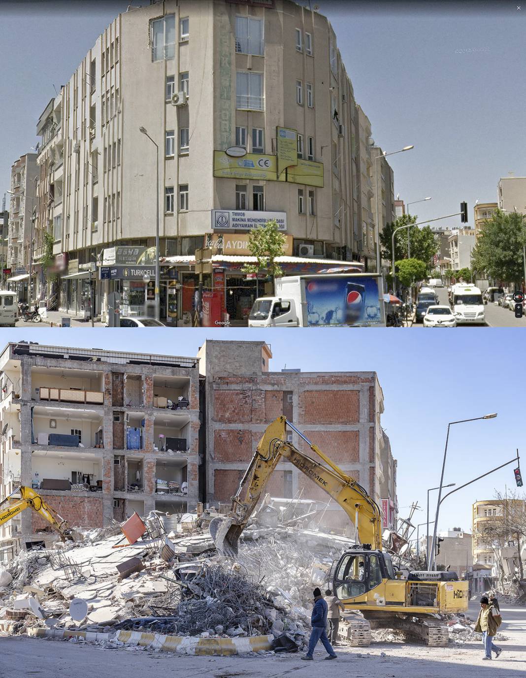 Öncesi ve sonrası fotoğraflarla deprem bölgesi 22