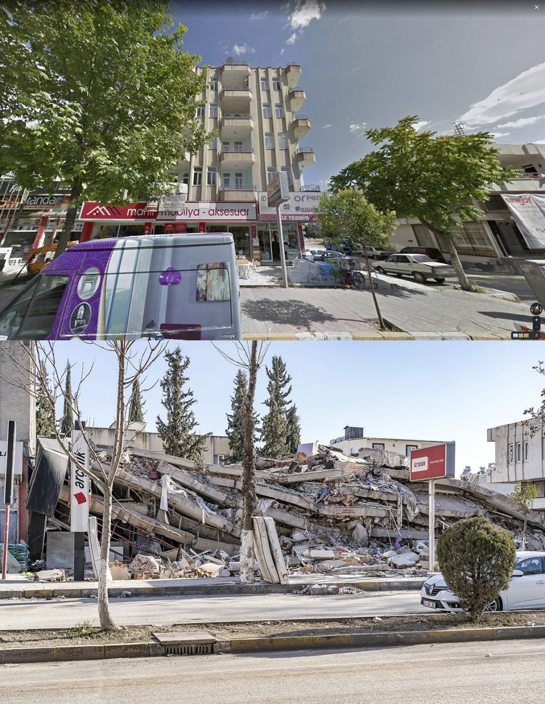 Öncesi ve sonrası fotoğraflarla deprem bölgesi 20