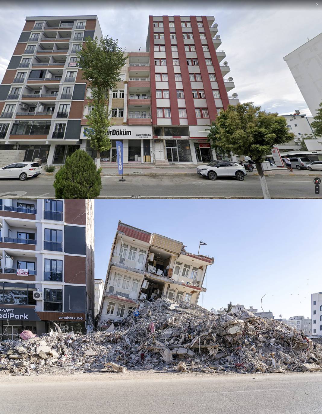 Öncesi ve sonrası fotoğraflarla deprem bölgesi 18