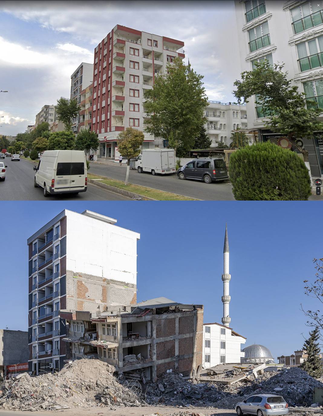 Öncesi ve sonrası fotoğraflarla deprem bölgesi 19