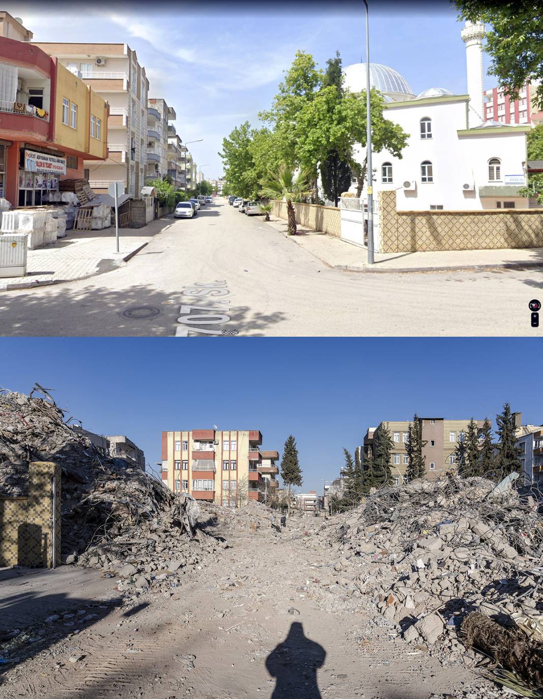 Öncesi ve sonrası fotoğraflarla deprem bölgesi 17