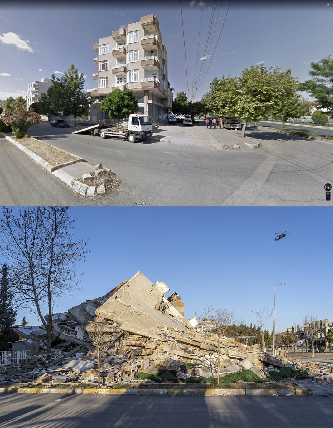 Öncesi ve sonrası fotoğraflarla deprem bölgesi 13