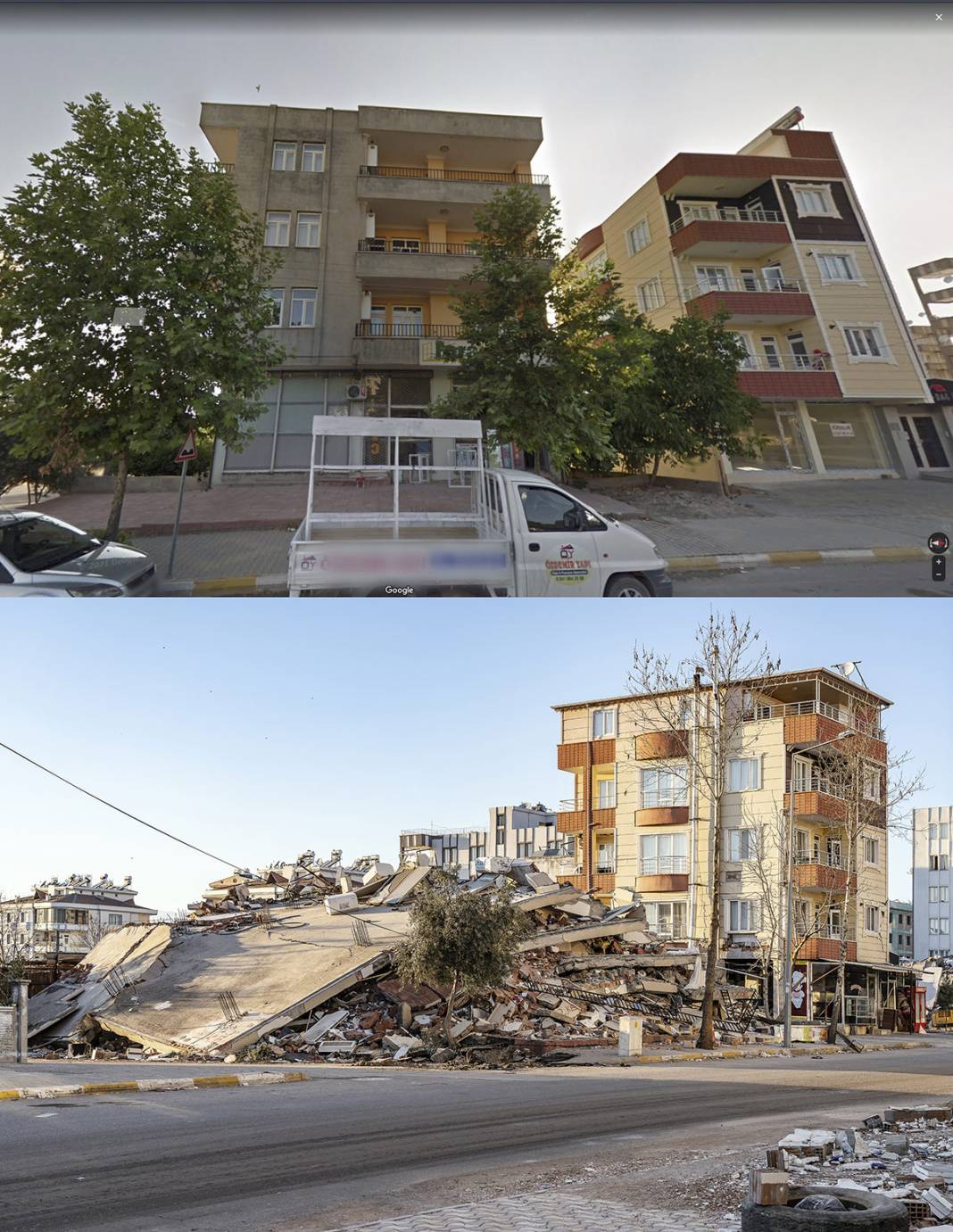 Öncesi ve sonrası fotoğraflarla deprem bölgesi 12