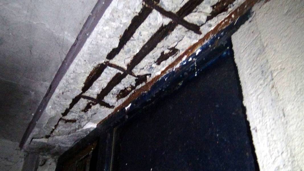 Kiracı olduğu binanın 'çürük' kolonunu 'şans eseri' fark etti: Burası tam anlamıyla tabut 5