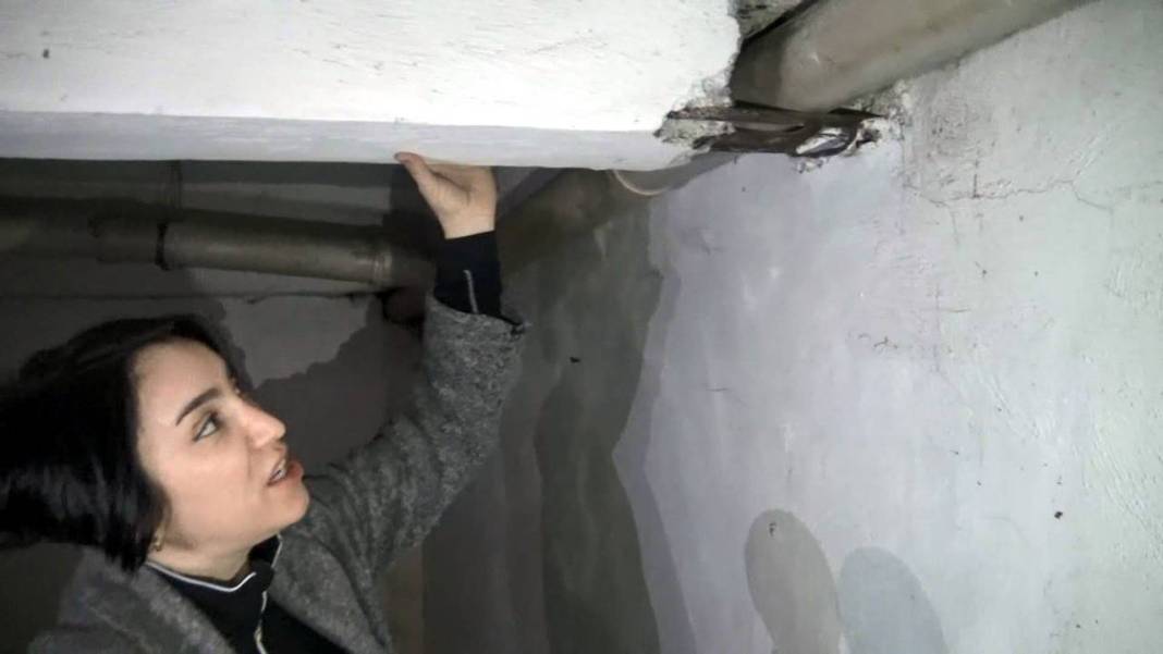 Kiracı olduğu binanın 'çürük' kolonunu 'şans eseri' fark etti: Burası tam anlamıyla tabut 1