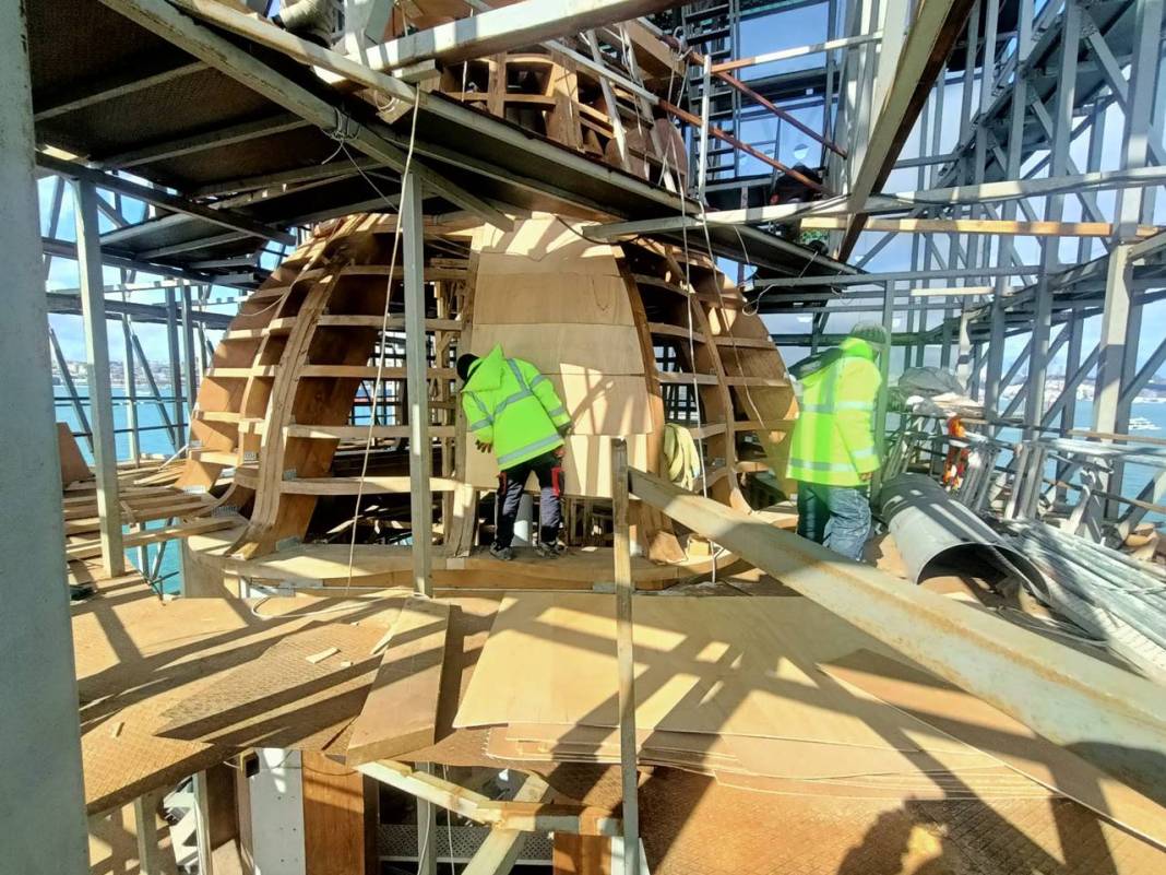 Kız Kulesi restorasyonunda sona doğru: Betonundan deniz kabuğu çıktı 1