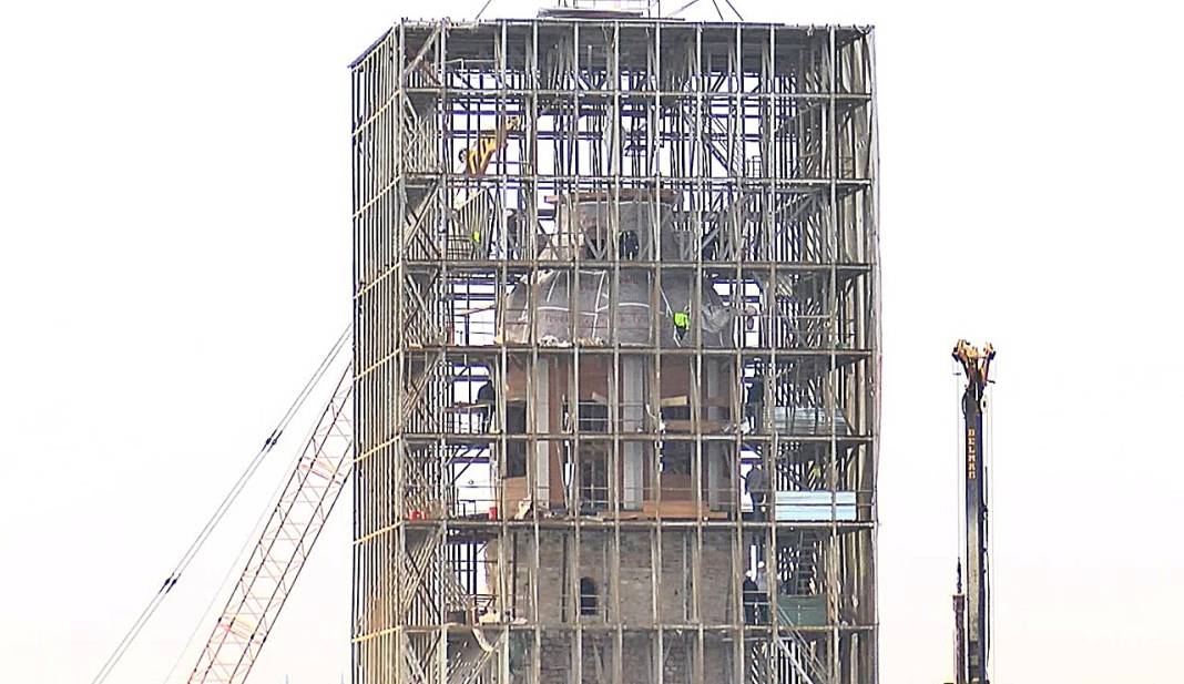 Fırtınada brandası uçunca Kız Kulesi'nin son durumu görüntülendi 6