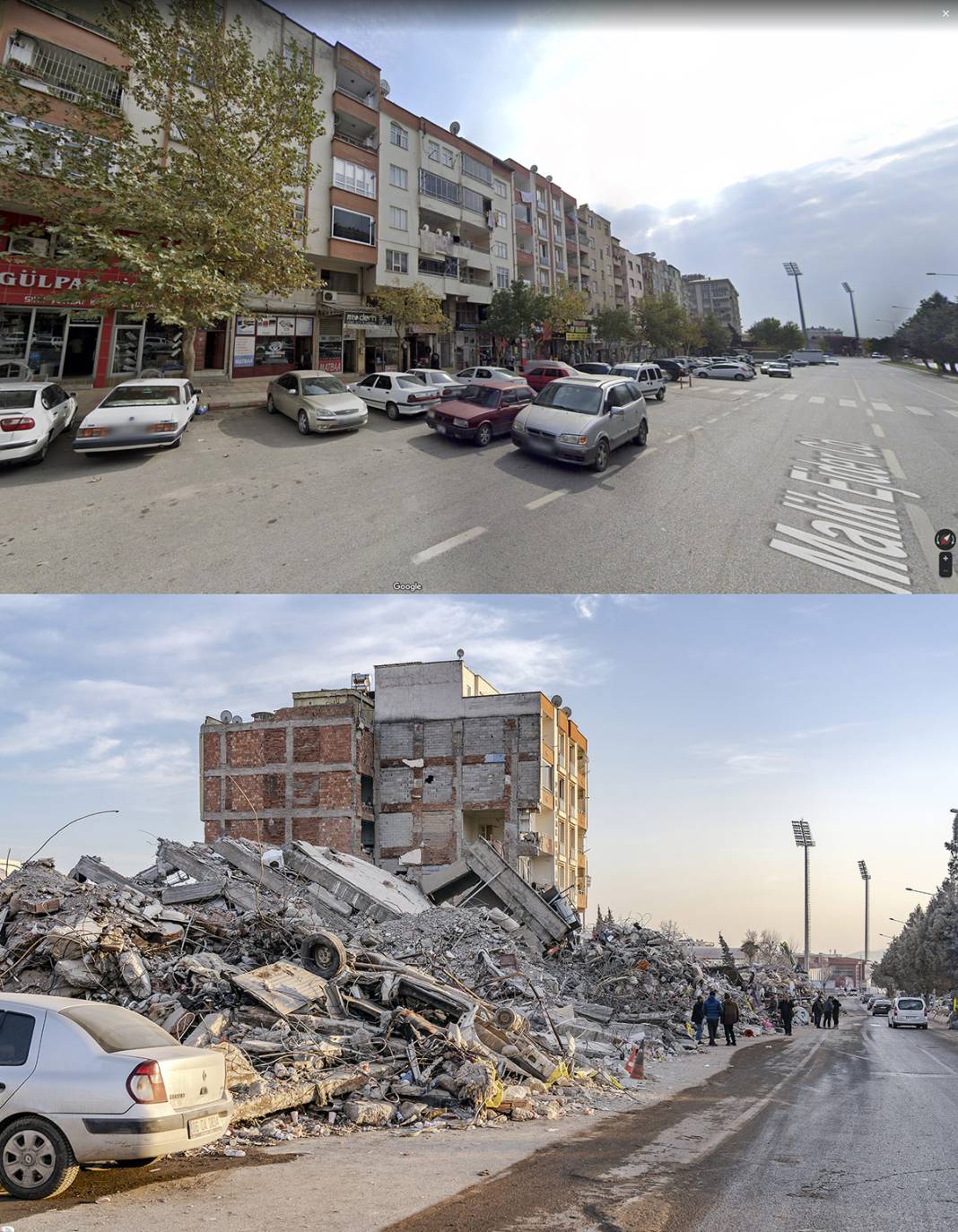 Öncesi ve sonrası fotoğraflarla deprem bölgesi 3