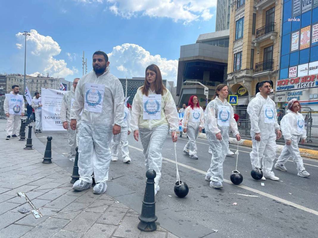 Sağlıkçılara şiddet 1 Mayıs'ta protesto edildi 3