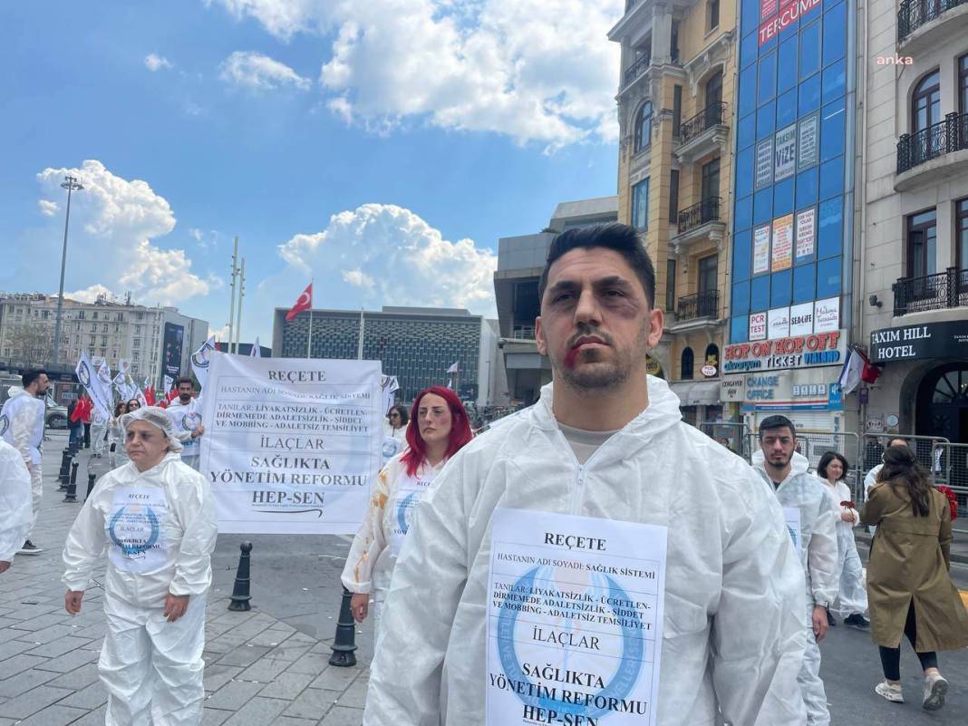 Sağlıkçılara şiddet 1 Mayıs'ta protesto edildi 1