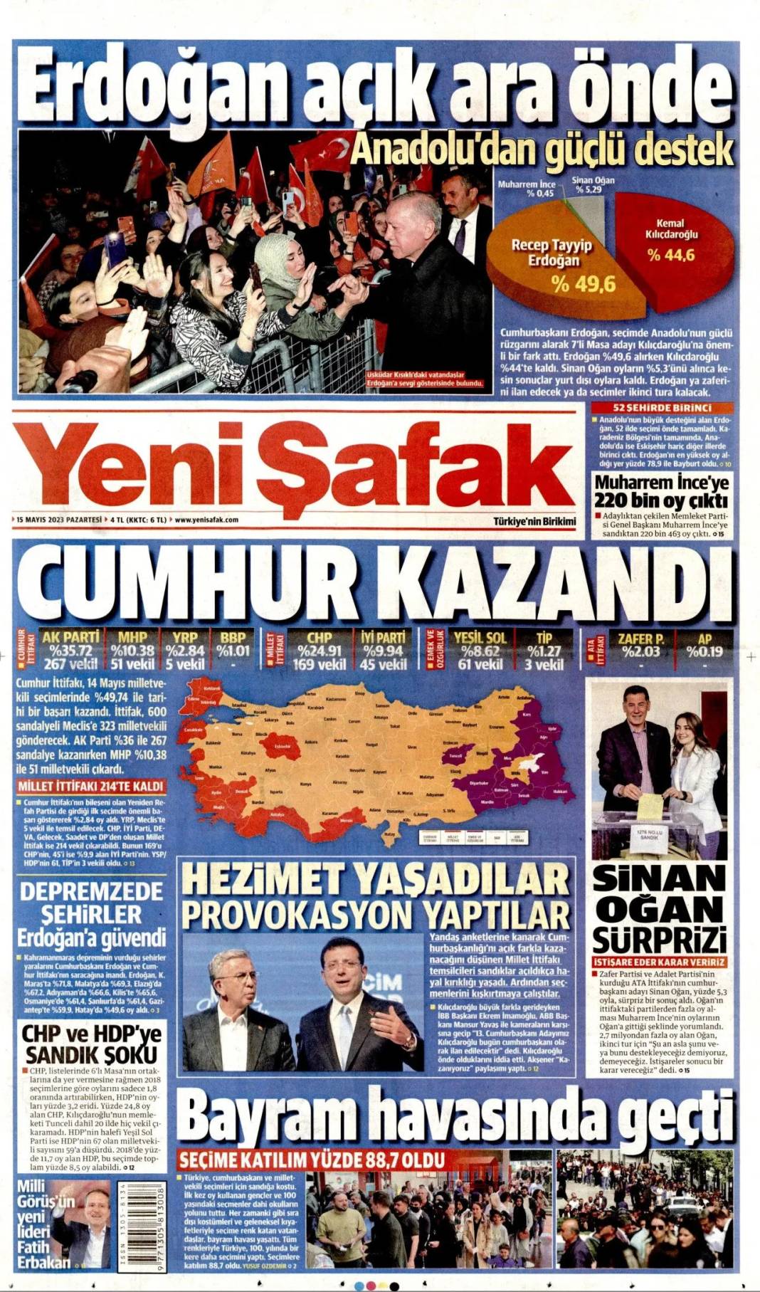 Gazeteler 14 Mayıs seçimlerini manşete nasıl taşıdı? 4