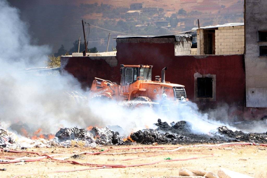 Gaziantep'te otluk yangını; bazı evler tahliye edildi 4