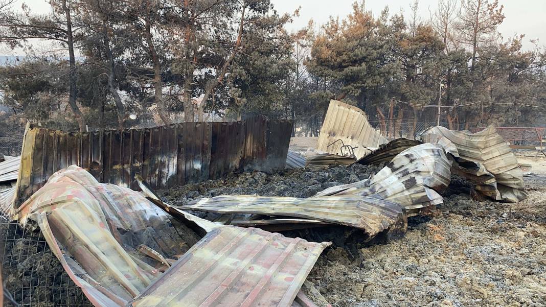 Yangın bölgesi havadan görüntülendi: 4 bin 80 hektar alan etkilendi, Çanakkale griye döndü 2