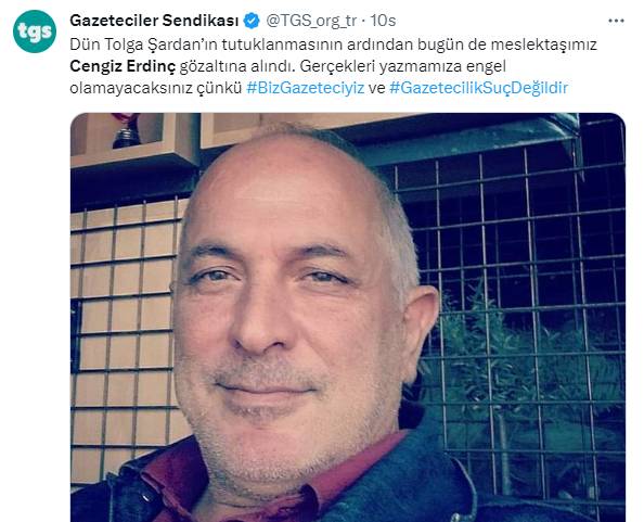 Kısa Dalga yazarı Cengiz Erdinç'in gözaltına alınmasına tepki yağdı: Çete değil gazeteci avı başlattılar! 10