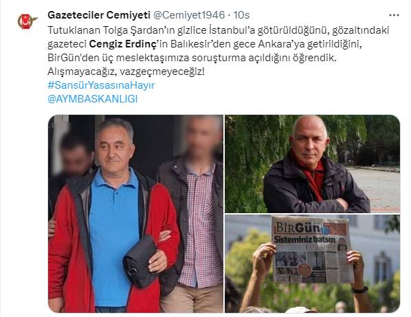 Kısa Dalga yazarı Cengiz Erdinç'in gözaltına alınmasına tepki yağdı: Çete değil gazeteci avı başlattılar! 17