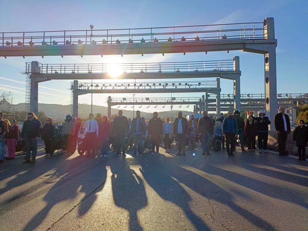 Havadan görüntülerle 15 Temmuz Şehitler Köprüsü 10 Kasım anması 4