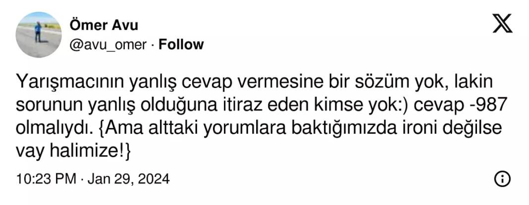 Kim Milyoner Olmak İster'de elenince alay edilmişti: Soru yanlışmış 12