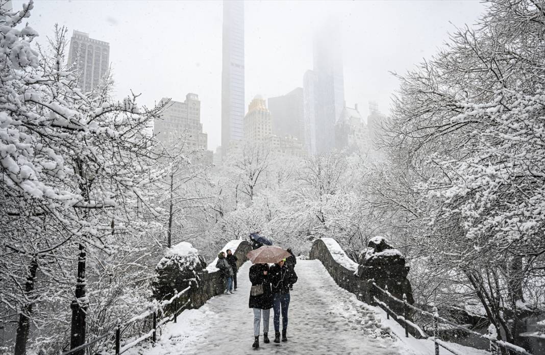 New York kara teslim ancak karın keyfi Central Park'ta çıktı 10