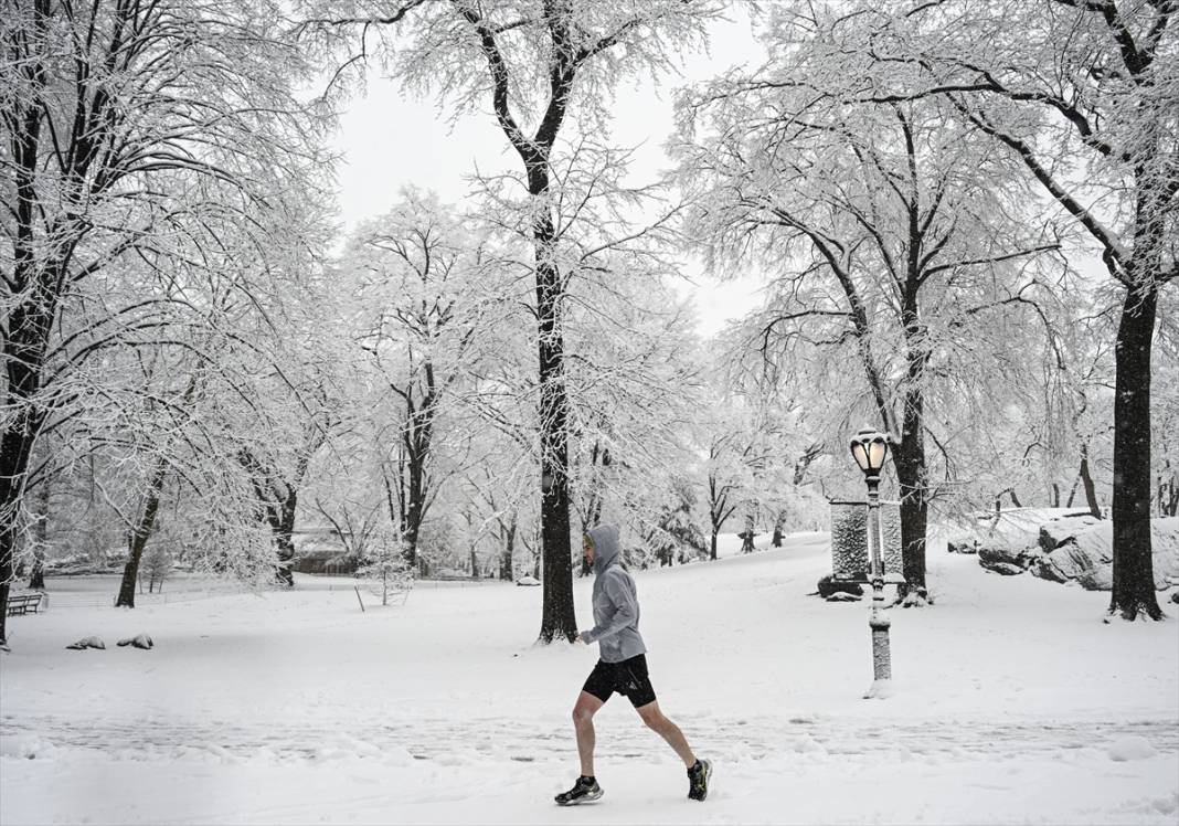 New York kara teslim ancak karın keyfi Central Park'ta çıktı 3