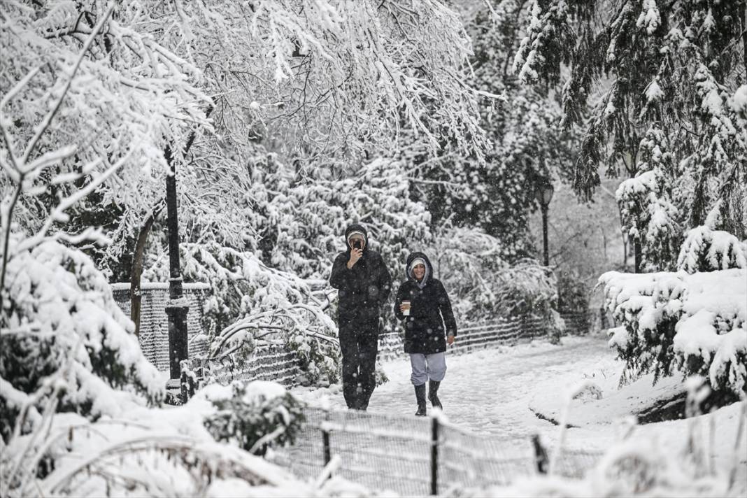 New York kara teslim ancak karın keyfi Central Park'ta çıktı 22