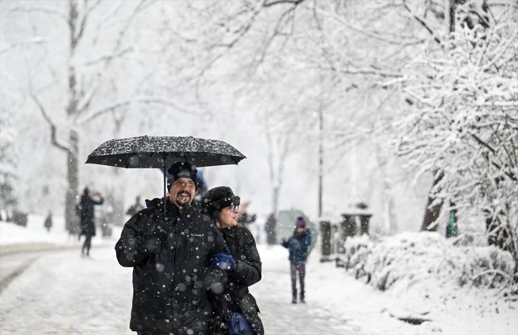 New York kara teslim ancak karın keyfi Central Park'ta çıktı 17