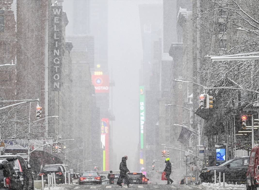 New York kara teslim ancak karın keyfi Central Park'ta çıktı 13