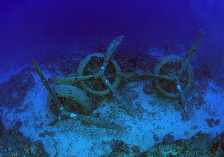 2. Dünya Savaşı batığı bombardıman uçağı Kaş açıklarında görüntülendi 4