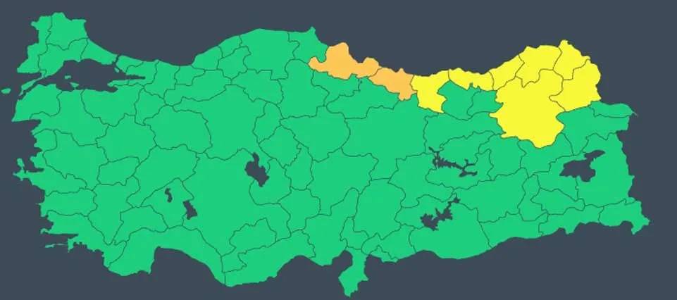 Meteoroloji'den uyarı: Sağanak yağış bekleniyor 1