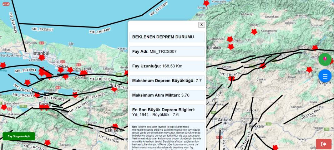 Sistem tamam: Herkes evinin altından hangi fayın geçtiğini öğrenecek 4