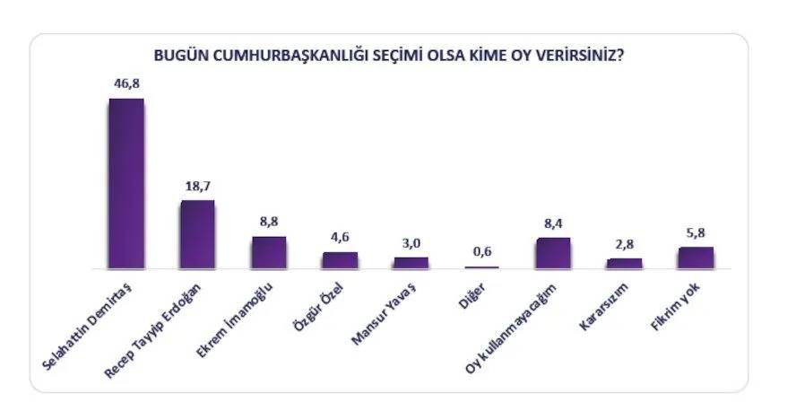 Kürt seçmen anketi: Cumhurbaşkanlığı seçimi olsa kime oy verirsiniz? 2